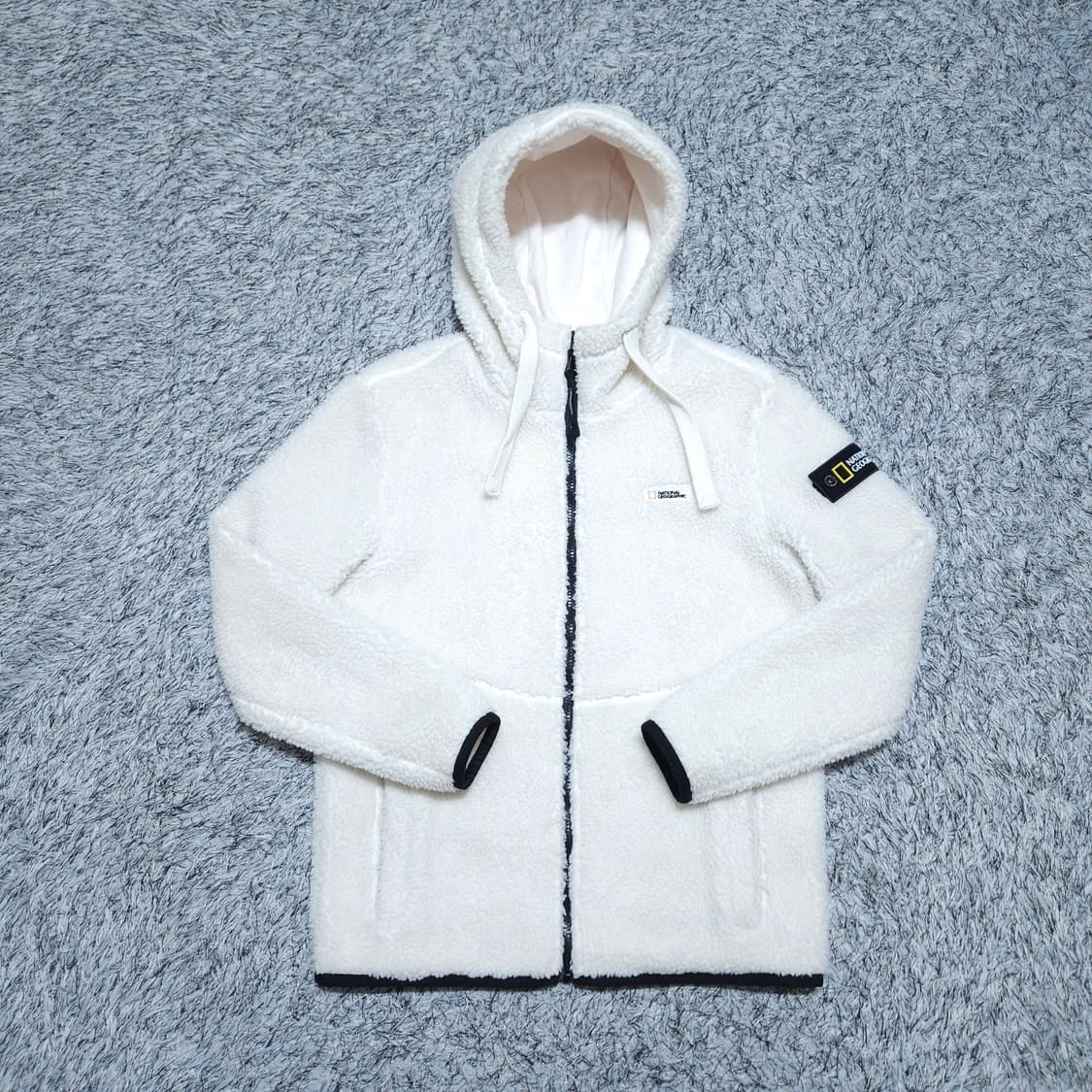 내셔널지오그래픽) M 남자 뽀글이 양털후드집업 / 왕눈이샵 상품이미지1