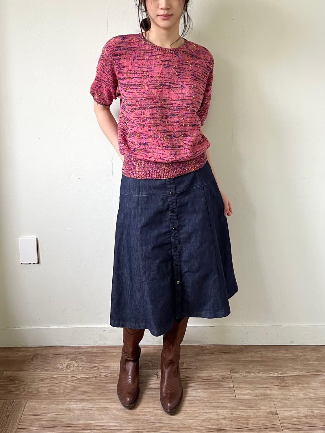 RoyalArtigiano 레인보우 핑크 스웨터 상품이미지6