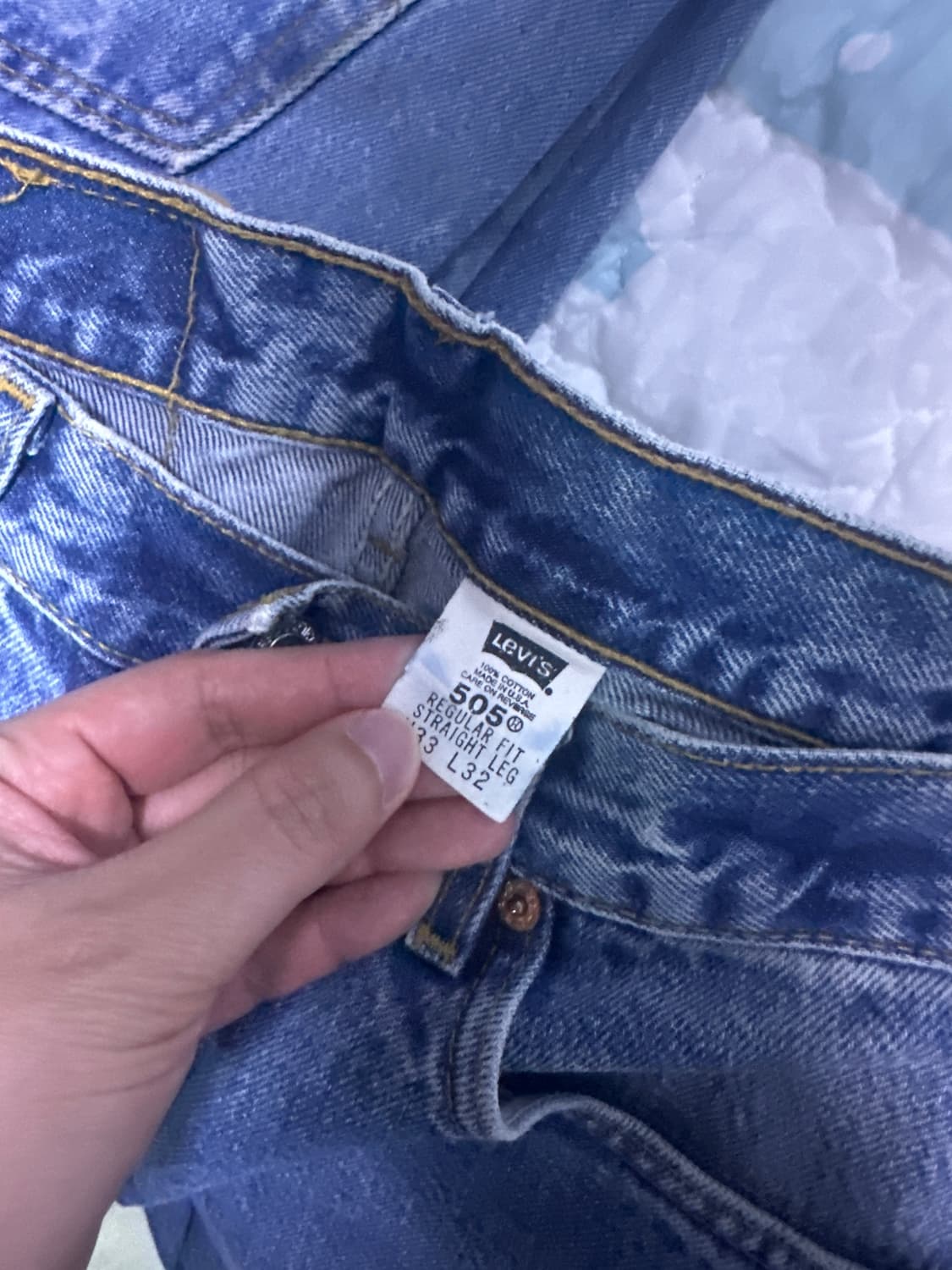 [33x32] 빈티지 리바이스 505 데님 팬츠 상품이미지5