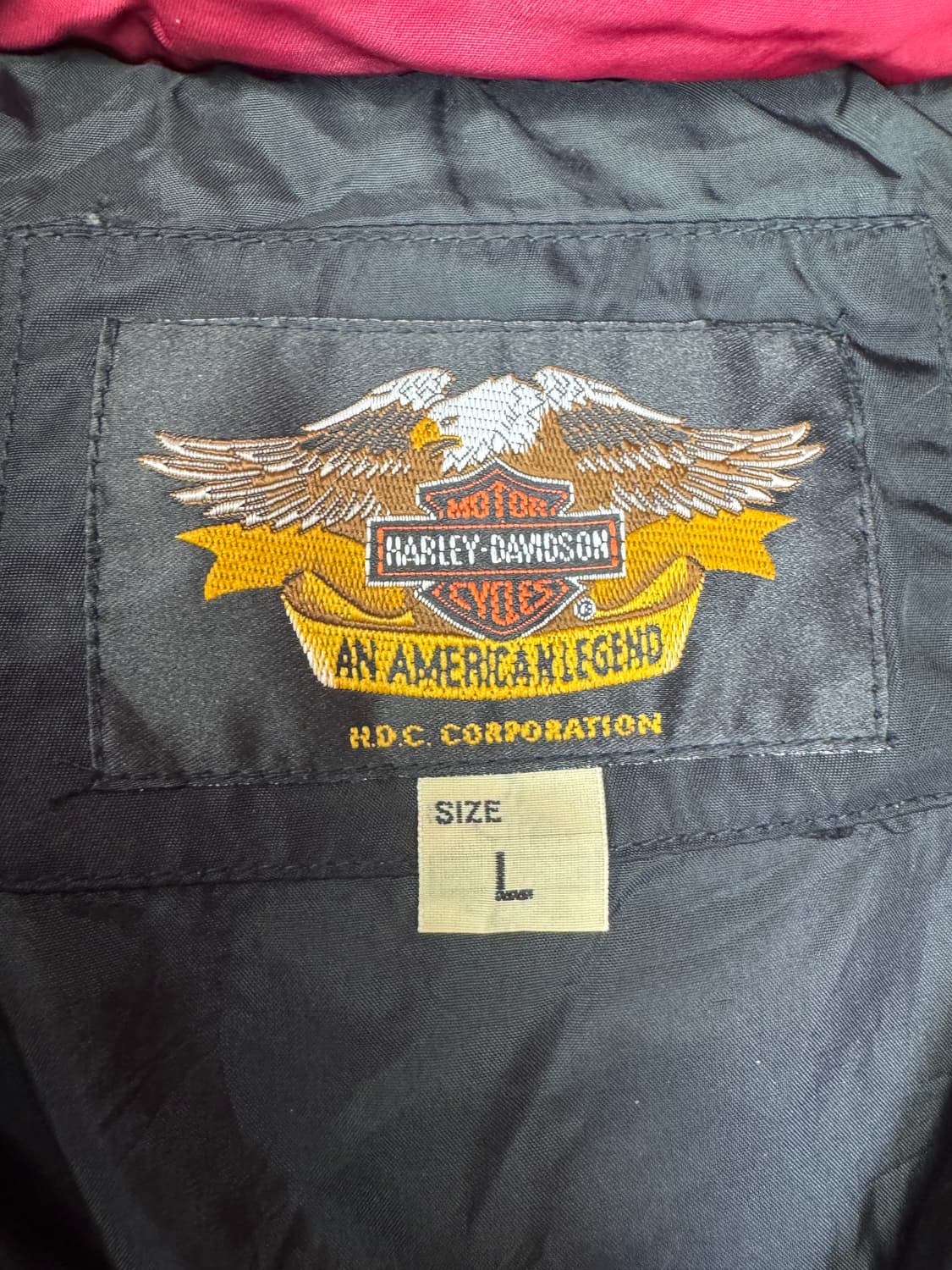 빈티지 할리 데이비슨 HARLEY DAVIDSON 푸퍼 다운자켓 L 상품이미지4