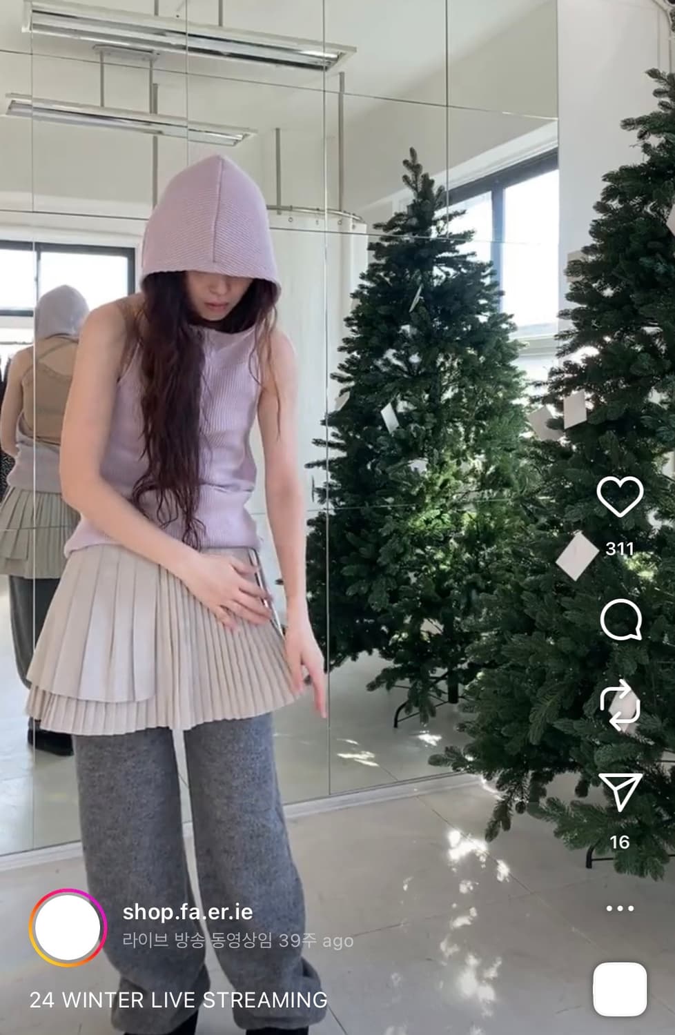 샵 페어리 - accordion pleats buckle skirt 상품이미지4