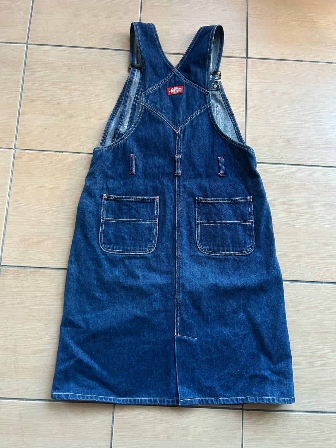 디키즈 데님 멜빵치마 상품이미지3