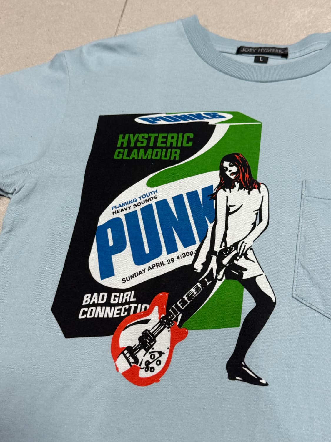 히스테릭 글래머 락커 히스걸 펑크 포켓 디테일 롱슬리브 상품이미지2