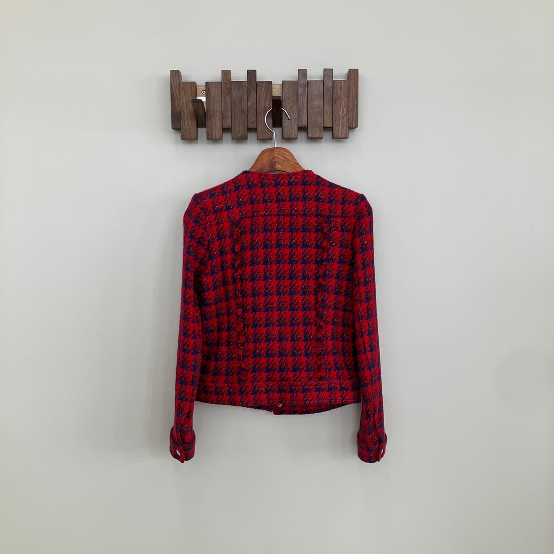 이로 레드 트위드 자켓 상품이미지3