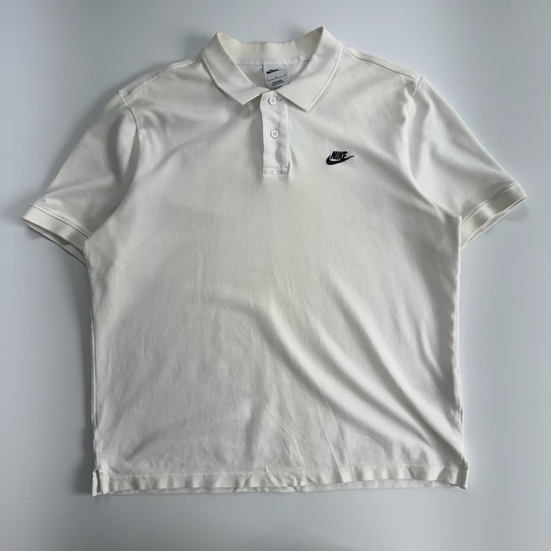 Nike 나이키 스몰로고 화이트 카라 반팔  상품이미지3