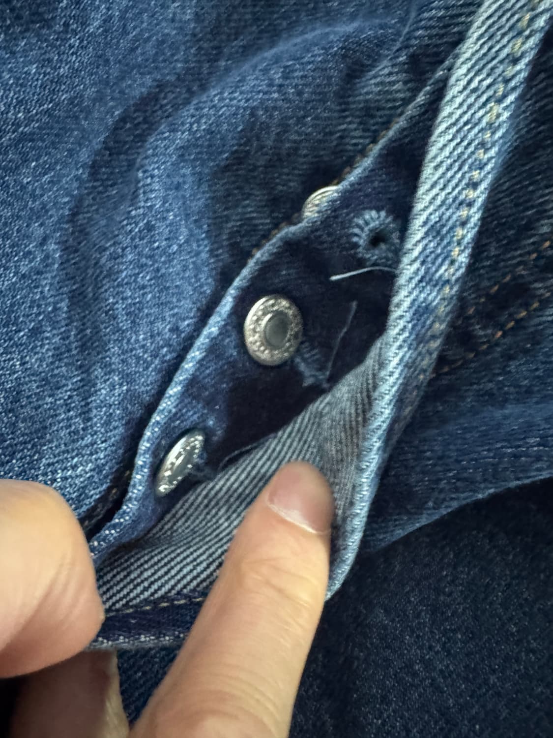 공용!! 리바이스 501 밑단 스크래치 버튼 8부 데님팬츠 상품이미지6