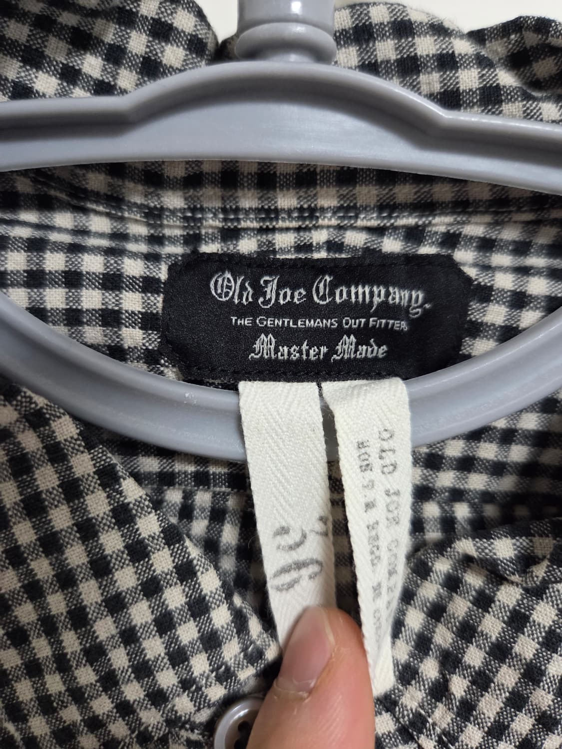 올드조 체크 셔츠 36사이즈 상품이미지3