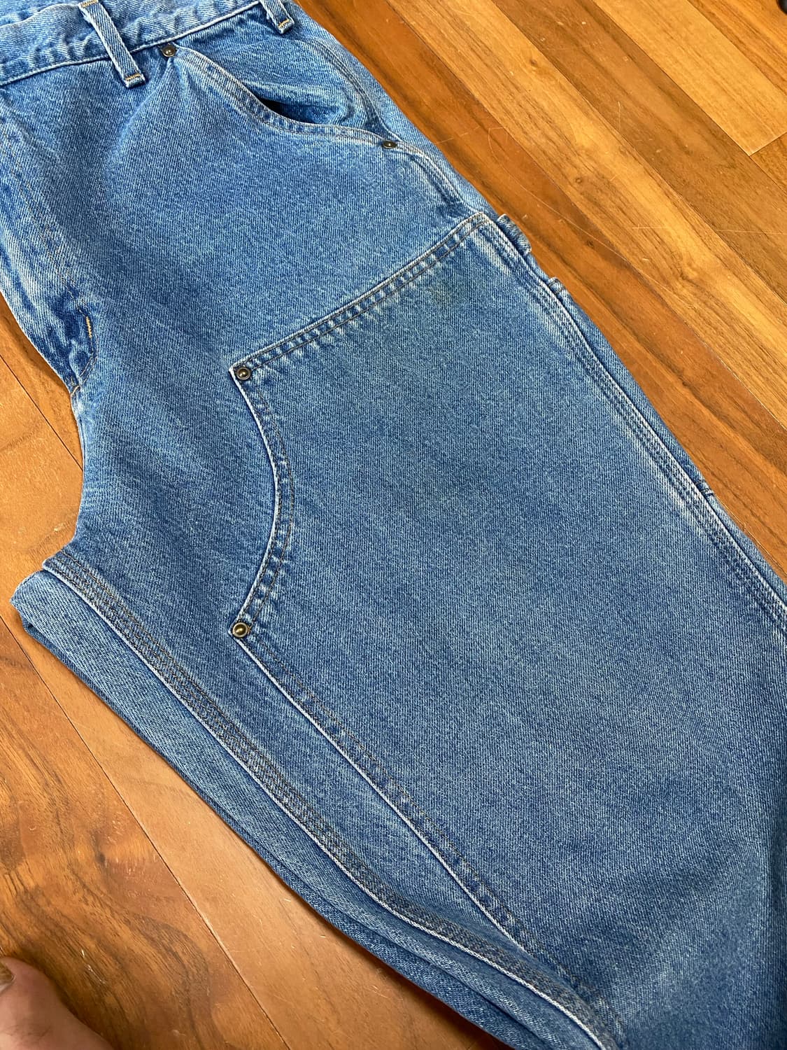 칼하트 Og B73 DST 더블니 데님 카펜터 팬츠 36x32 상품이미지4