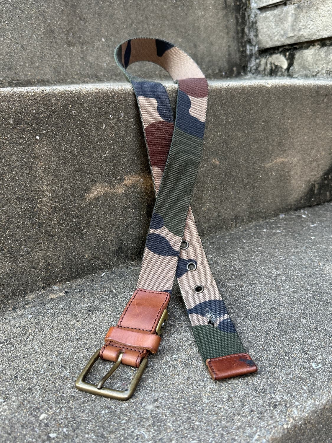 Vintage camo belt 상품이미지1