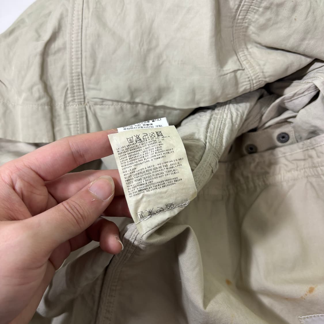 95-100 CP컴퍼니 베이지 나일론 야상자켓 상품이미지9