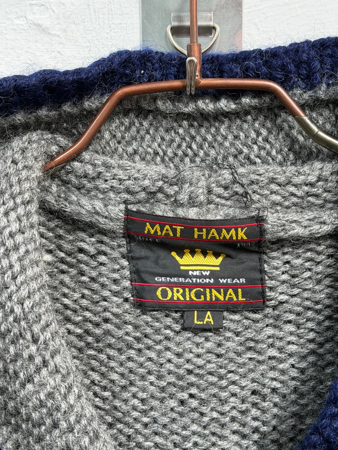 MAT HAMK 그레이 울 후드집업 L 상품이미지2