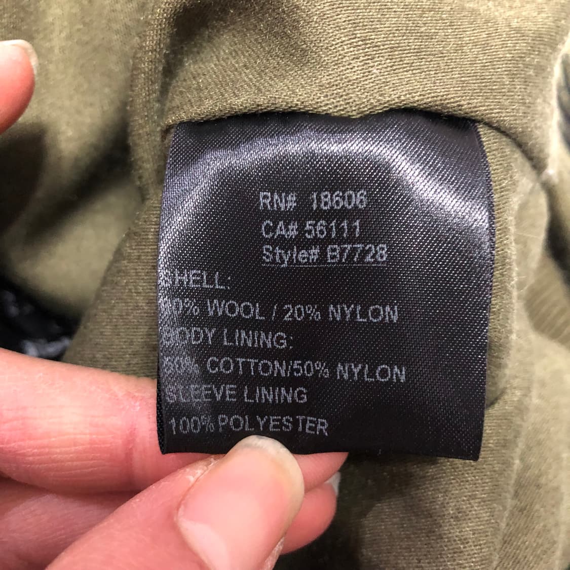 쇼트 블랙캣 미제 성조기 울바디 Ma-1  상품이미지6