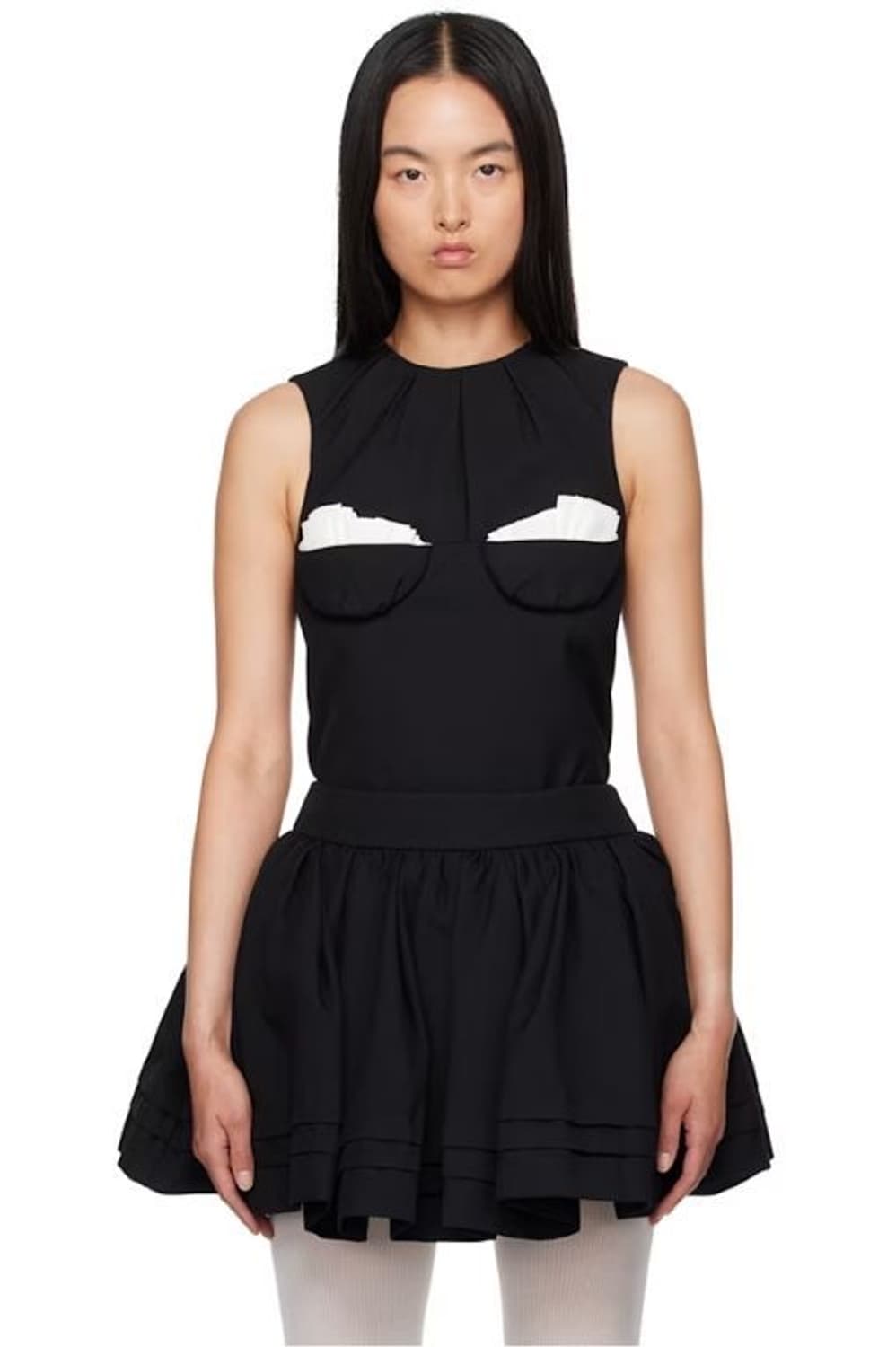 슈슈통 플리츠 디테일 슬리브리스 상품이미지1