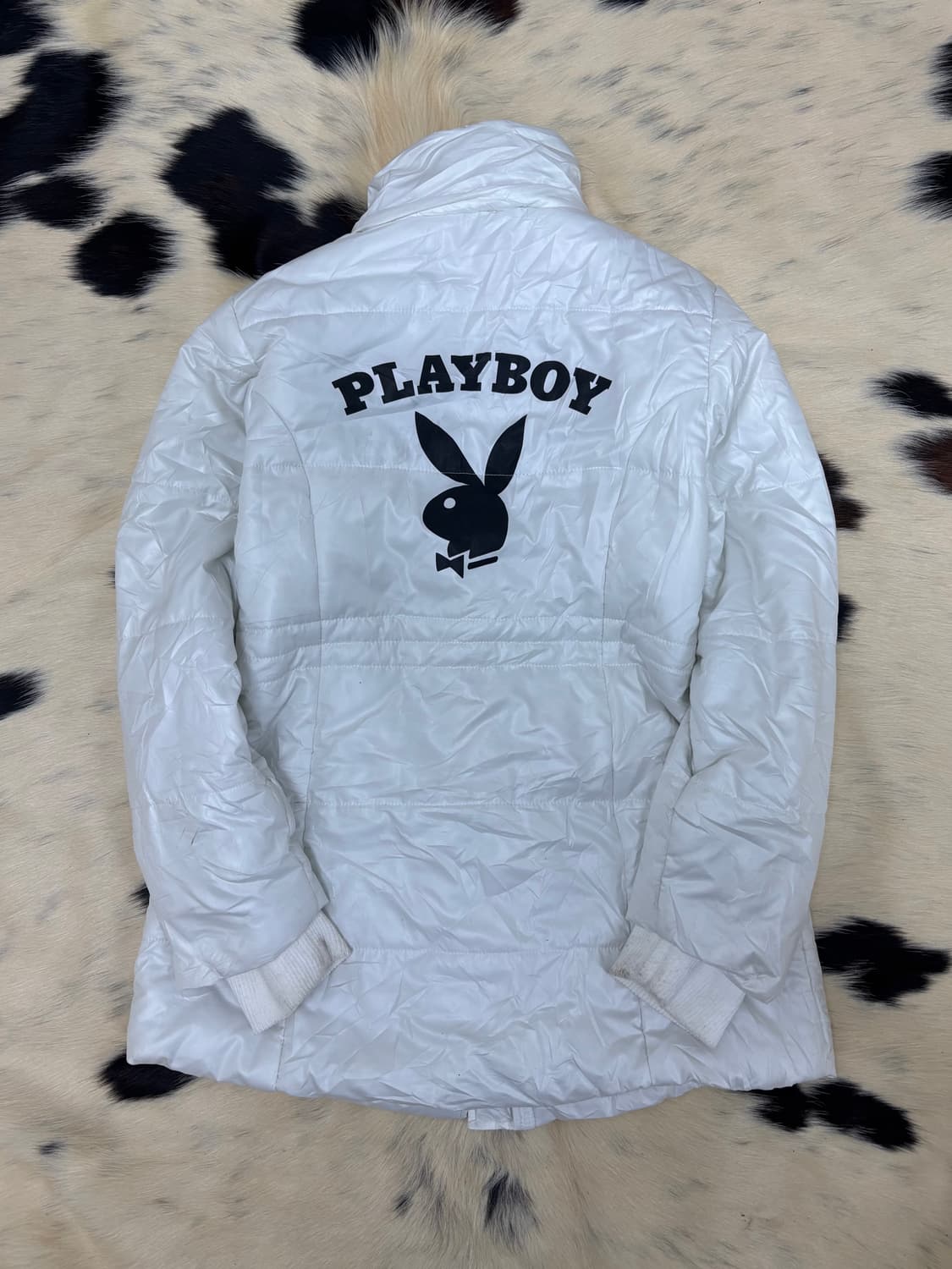[Playboy]Back Logo Print White Padding 상품이미지4