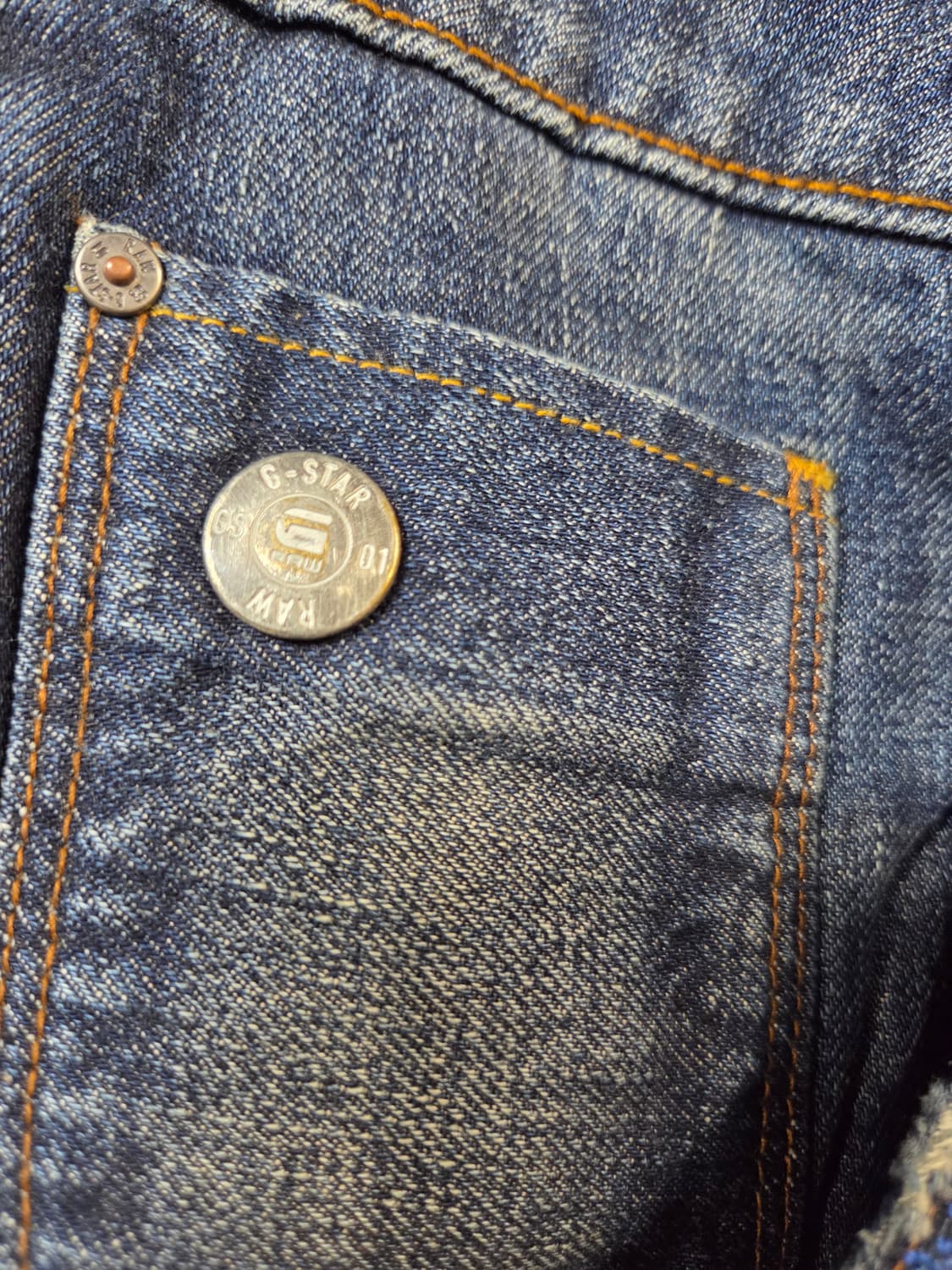 G-Star Raw 데님 워싱 데미지 청바지(W30/L32) 상품이미지3