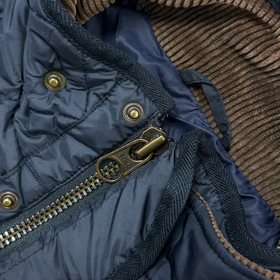 폴로 우먼스 네이비 퀼팅자켓(L) 상품이미지5