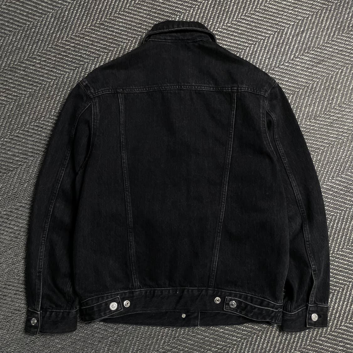 빈티지 흑청 데님 트러커 자켓o 5088 상품이미지3