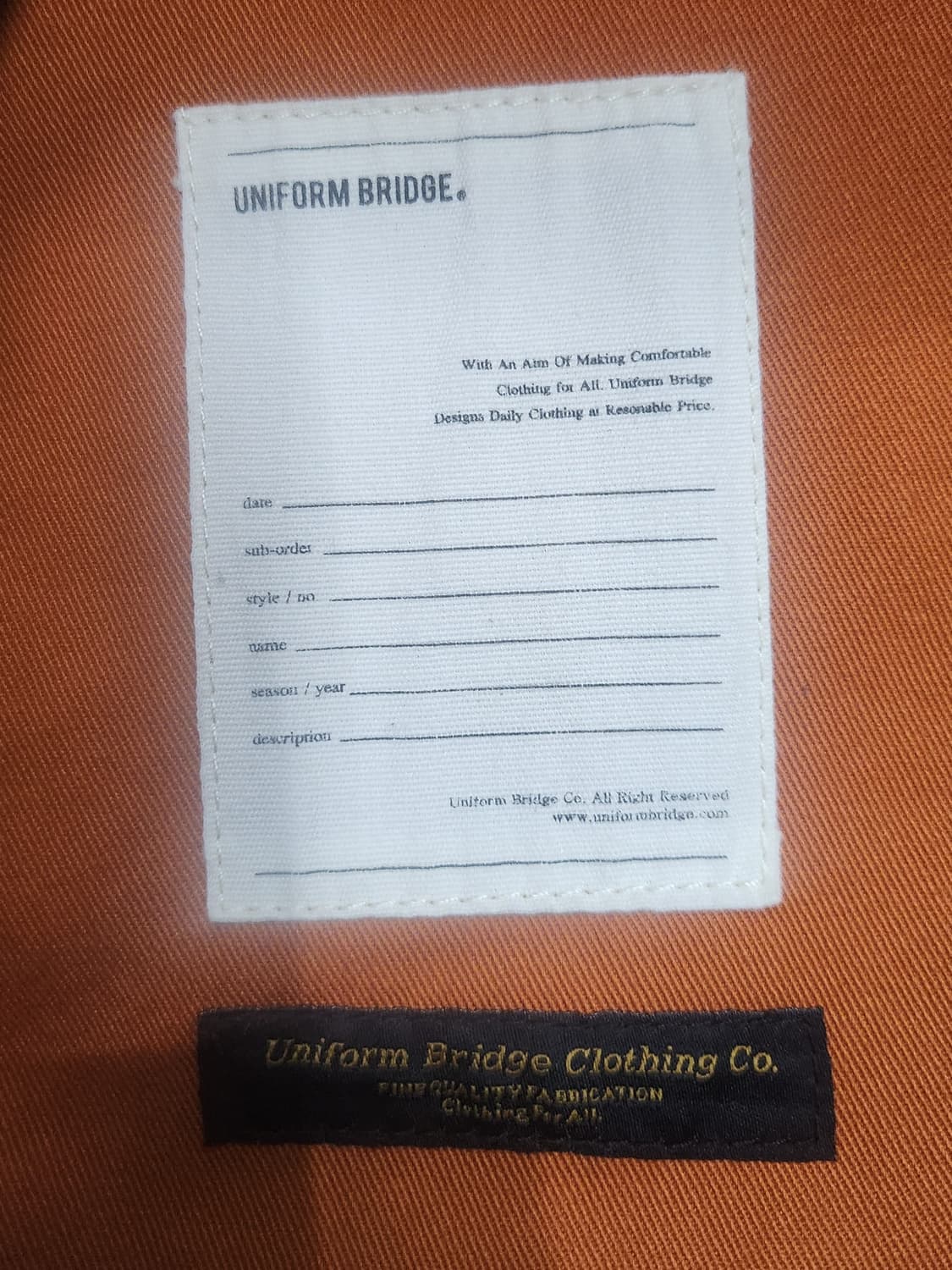 유니폼브릿지  면 워크 베스트 L 상품이미지4