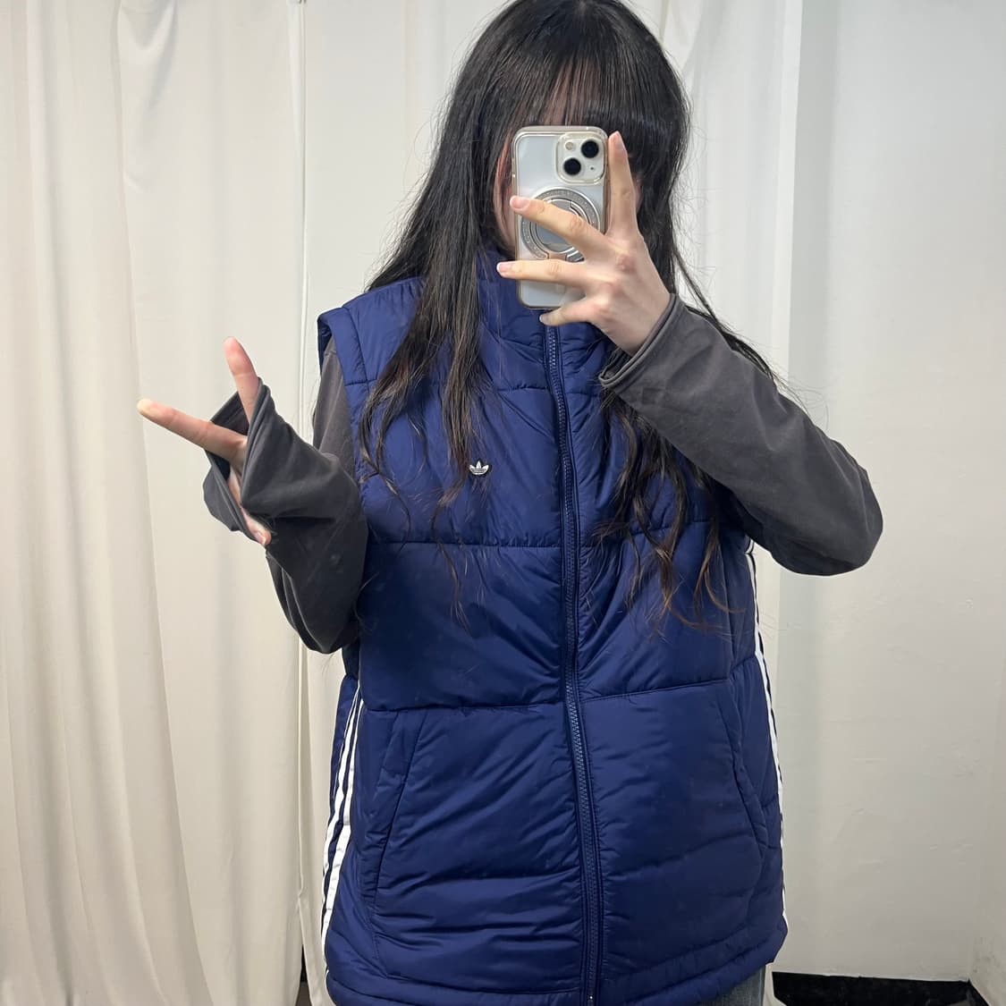 Adidas Navy Firebird Padded Vest 상품이미지3