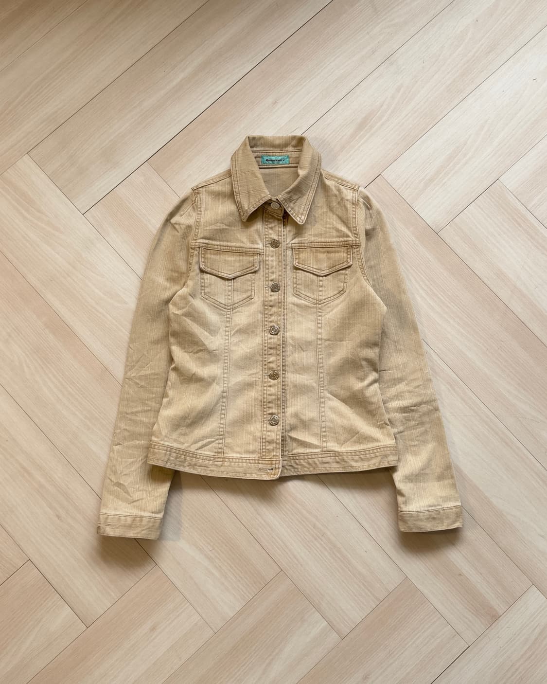 [Something] Beige Denim Jacket 상품이미지2