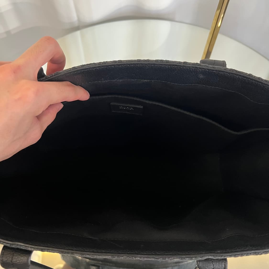 디올 오블리크 사파리 토트백 블랙 상품이미지4
