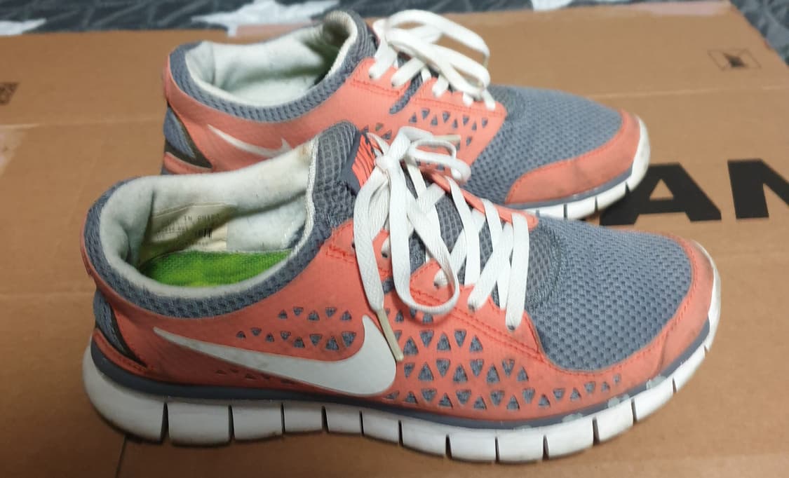 나이키 프리런 스니커즈 오렌지 그레이 (230) 상품이미지2