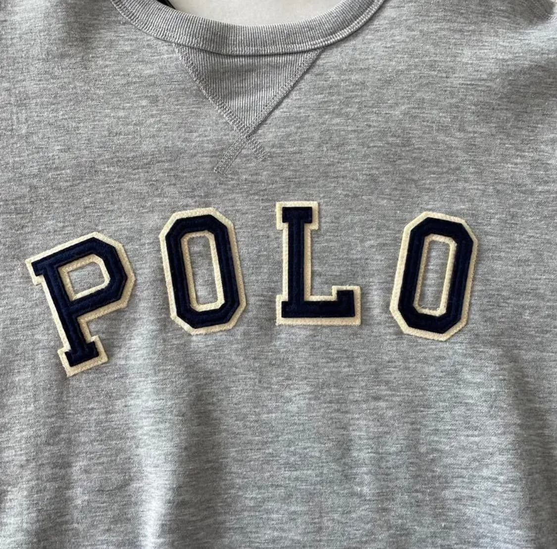 폴로 기모 맨투맨 로고 스펠 L사이즈 (A급) 상품이미지5