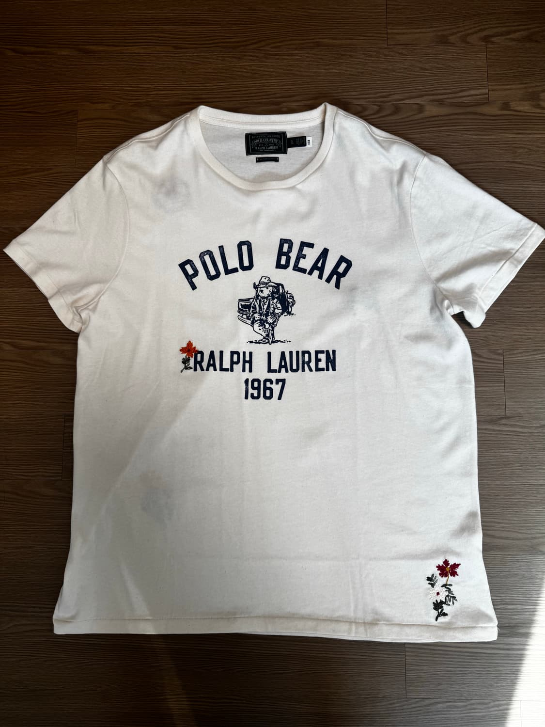 폴로 랄프로렌 컨트리 폴로베어 반팔티 화이트 XL 상품이미지1