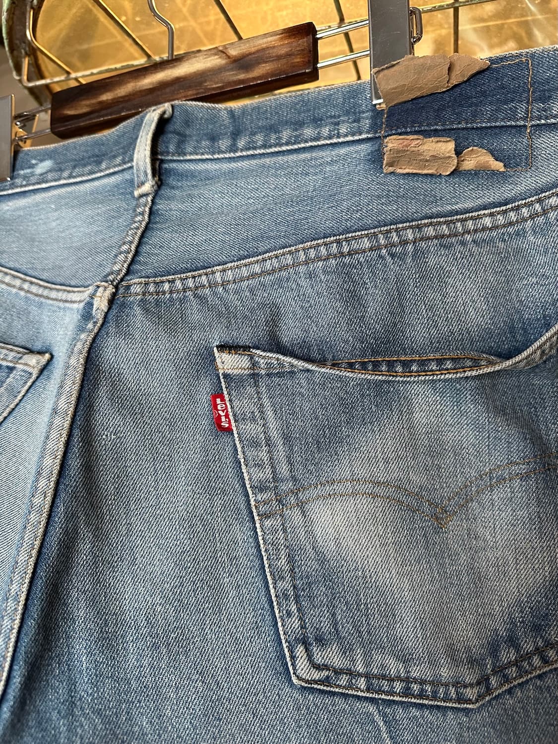 80s USA 빈티지 리바이스 501 셀비지 데님 팬츠 상품이미지8