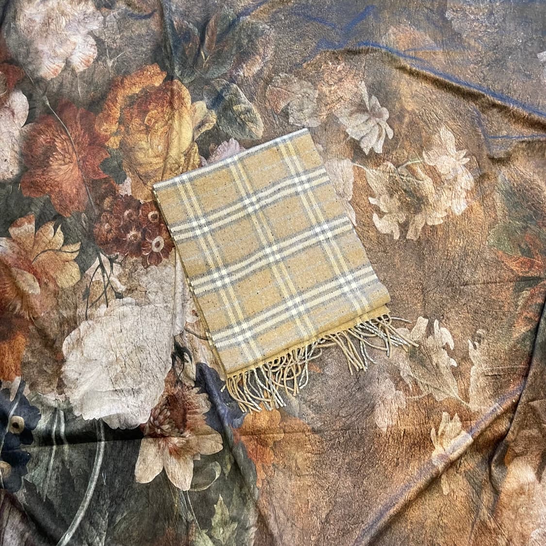 버버리 런던 노바체크 빈티지 울캐시미어 머플러 상품이미지1