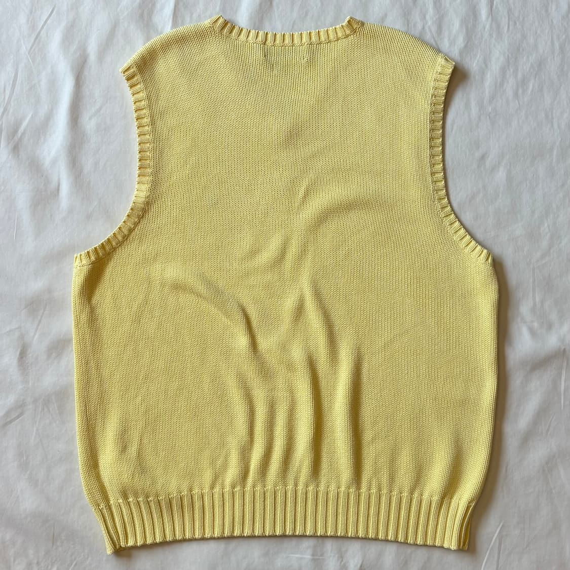 [XL/107-110] 90s 폴로 랄프로렌 V넥 코튼 니트 베스트 상품이미지8