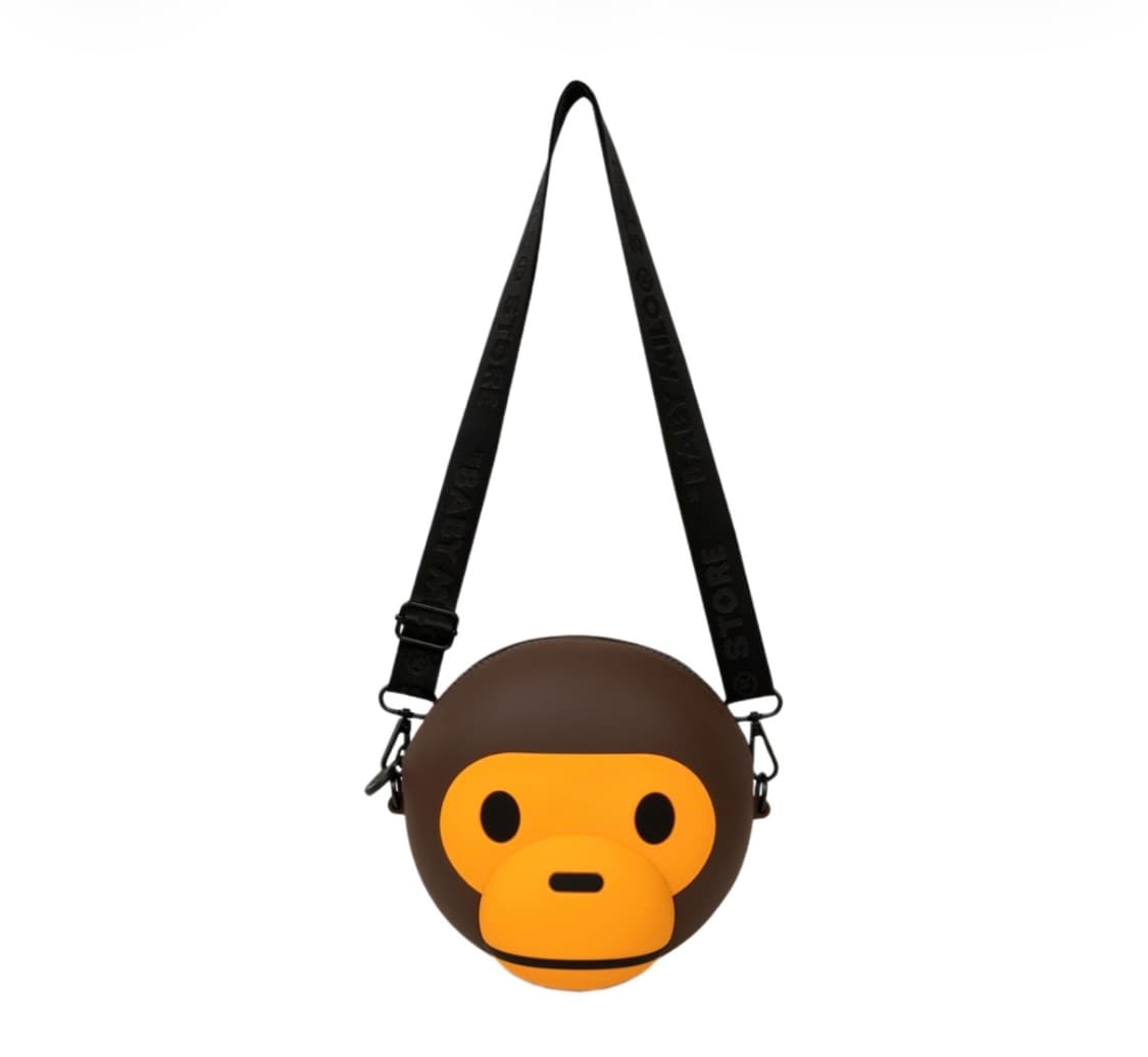 BAPE Baby Milo Silicone Cross Bag Brown 상품이미지1