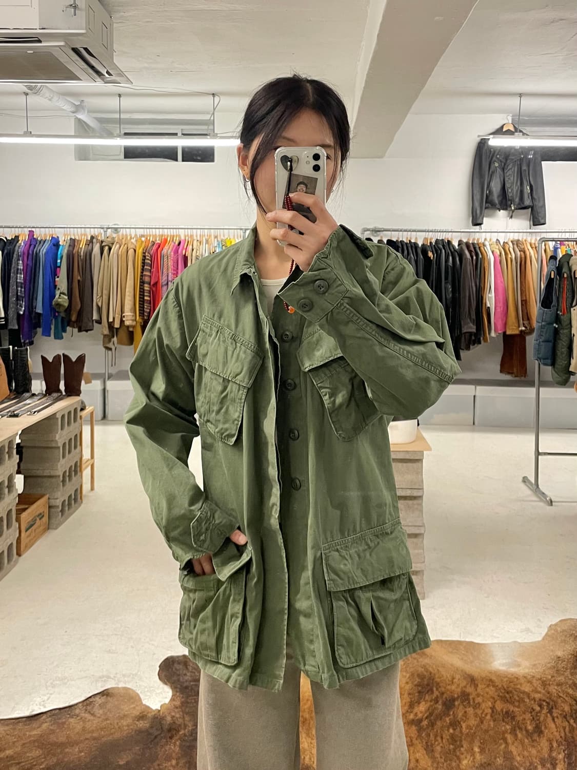 60's U.S Army jungle fatigue jacket 퍼티그 상품이미지9