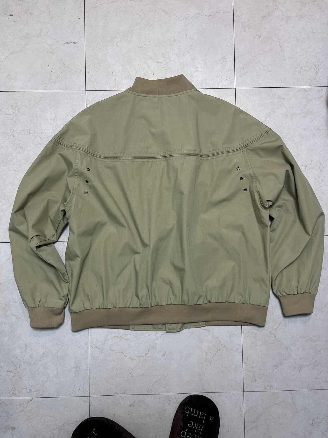90s 먼싱웨어 munsing wear 베이지 아일렛 디테일 자켓 상품이미지4