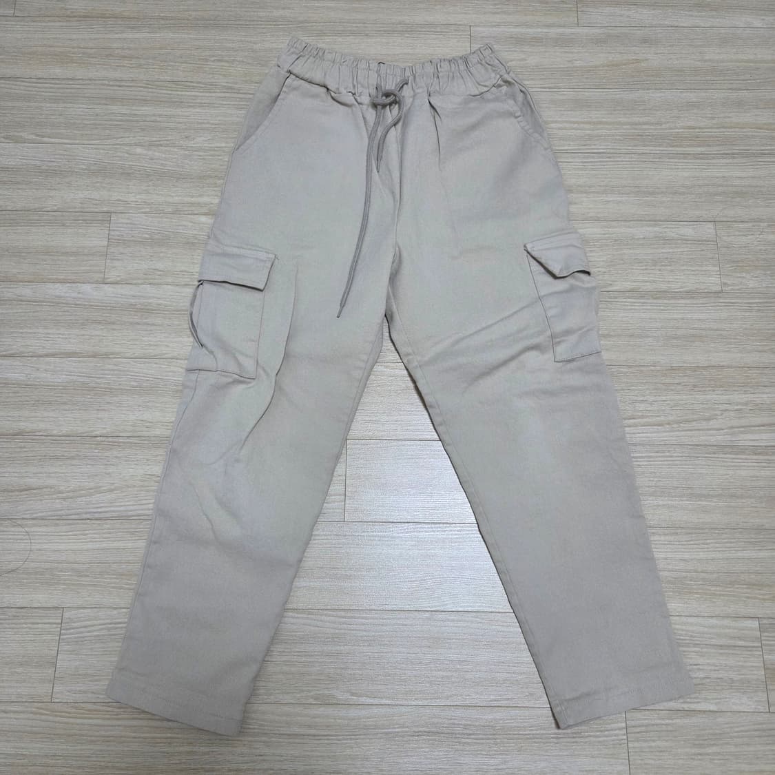 베이지 카고팬츠 면바지 슬림핏 M 상품이미지1