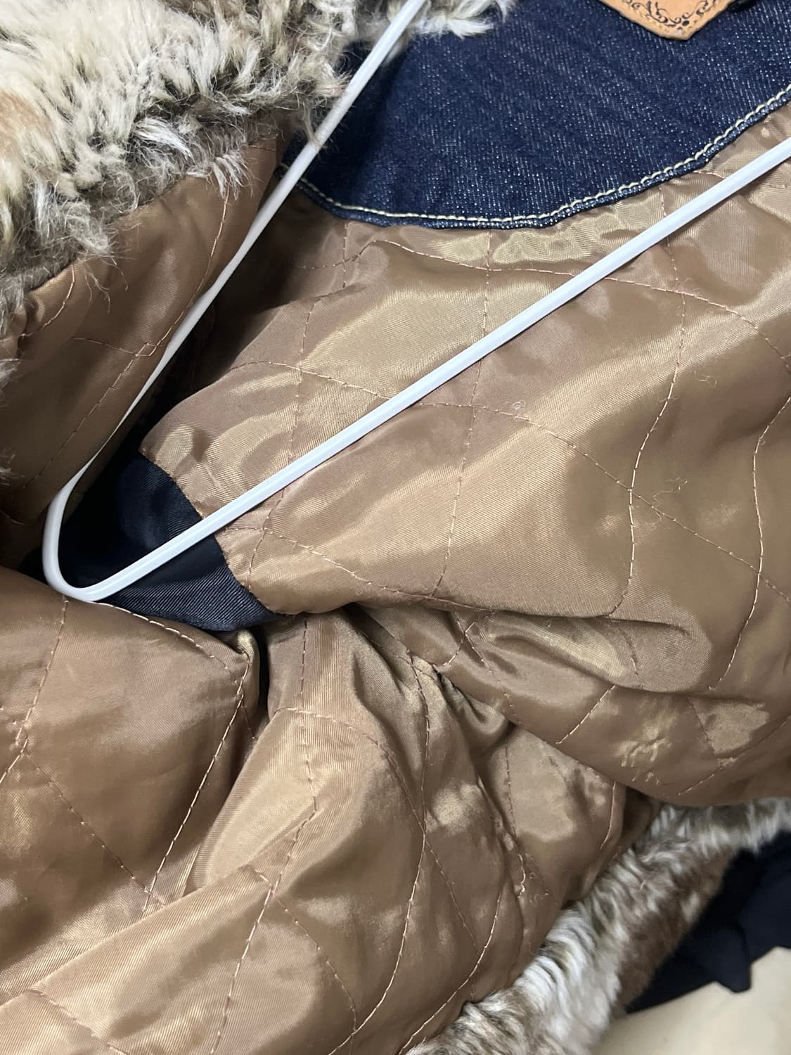 데님 퍼 자켓  상품이미지8