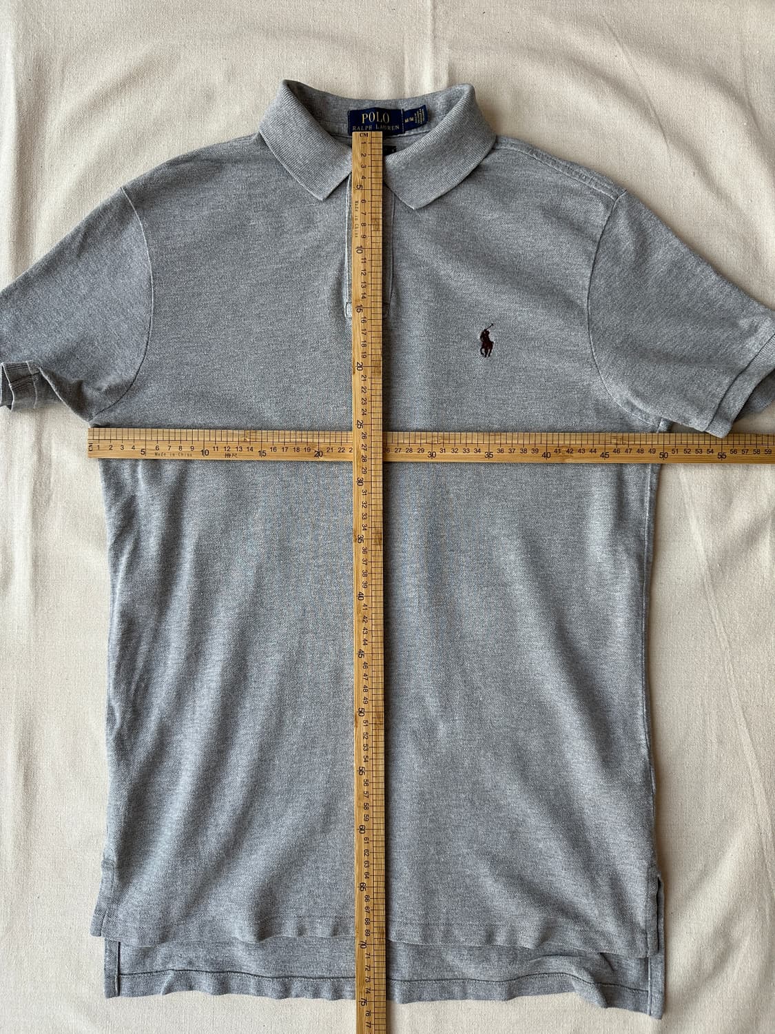 폴로 랄프로렌 반팔 카라티 그레이 커스텀핏 M 상품이미지9