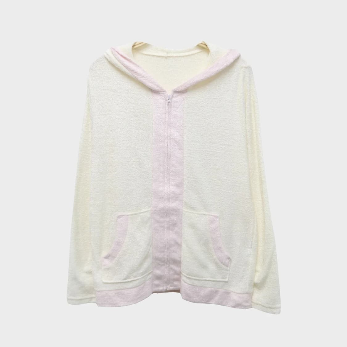 지유 컬러 포인트 수면 후드집업 60178 상품이미지1