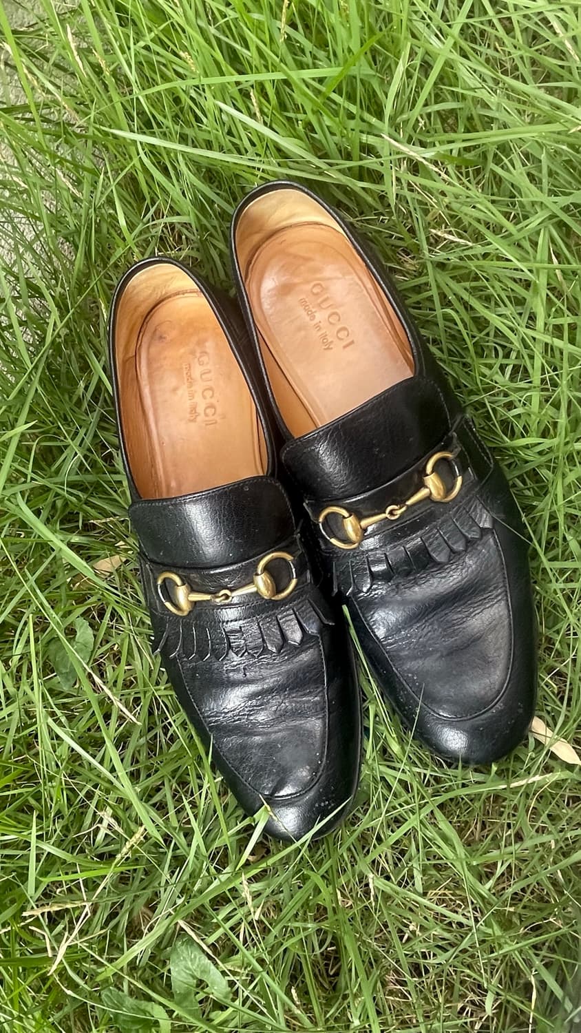 [Gucci] Fringe Horsebit Loafer with Gold 상품이미지9