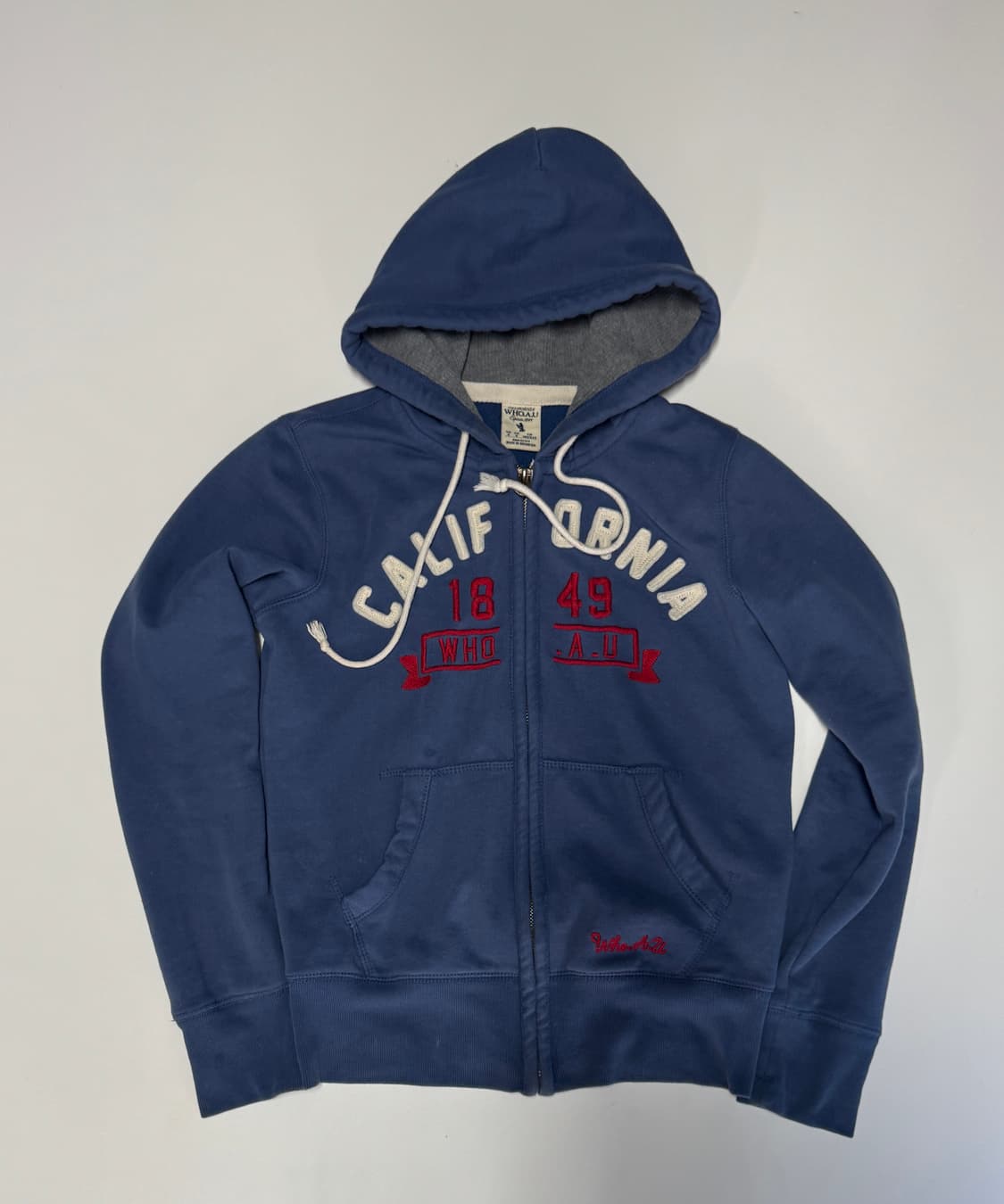 여성 후아유 스펠아웃 기모 후드집업 S 상품이미지1