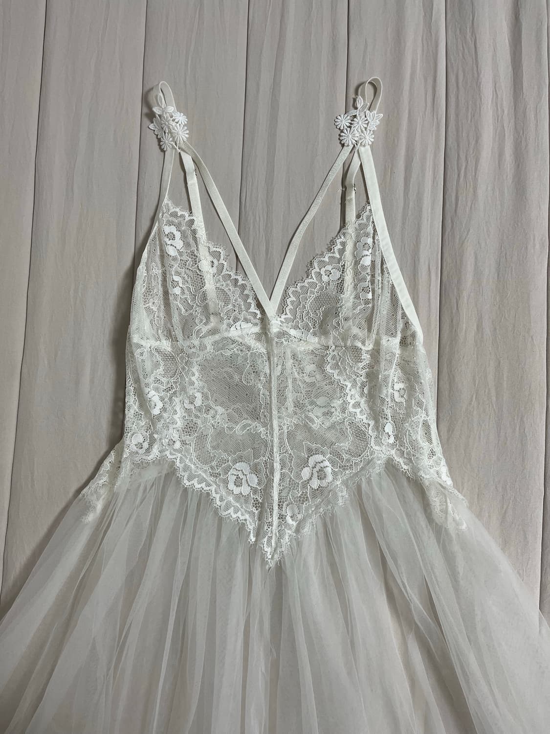 빈티지 화이트 페어리 레이스 슬립 원피스 상품이미지2