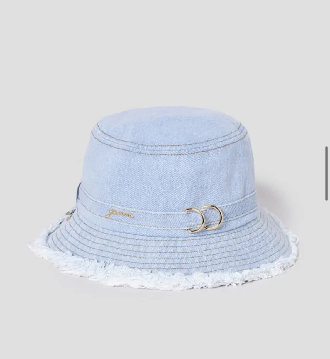 가니 GANNI 데님 버킷햇 S(새상품) 상품이미지2