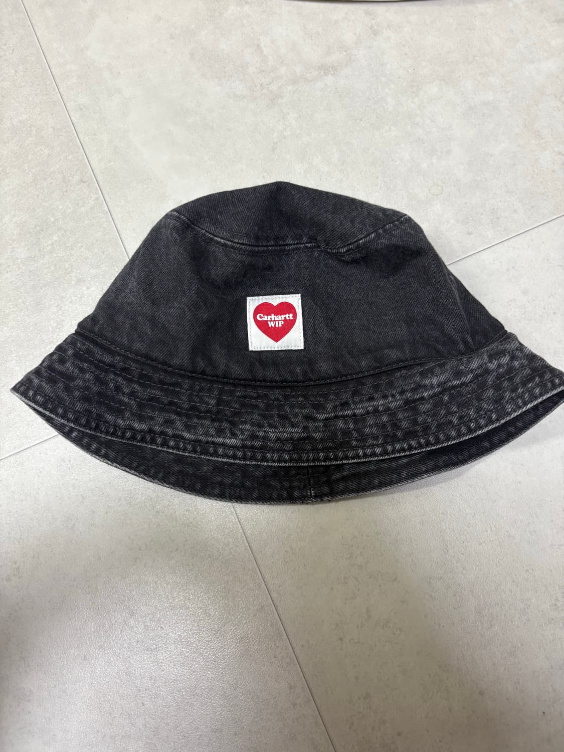 칼하트 WIP 내쉬 버킷햇 블랙 스톤 워시드 상품이미지1