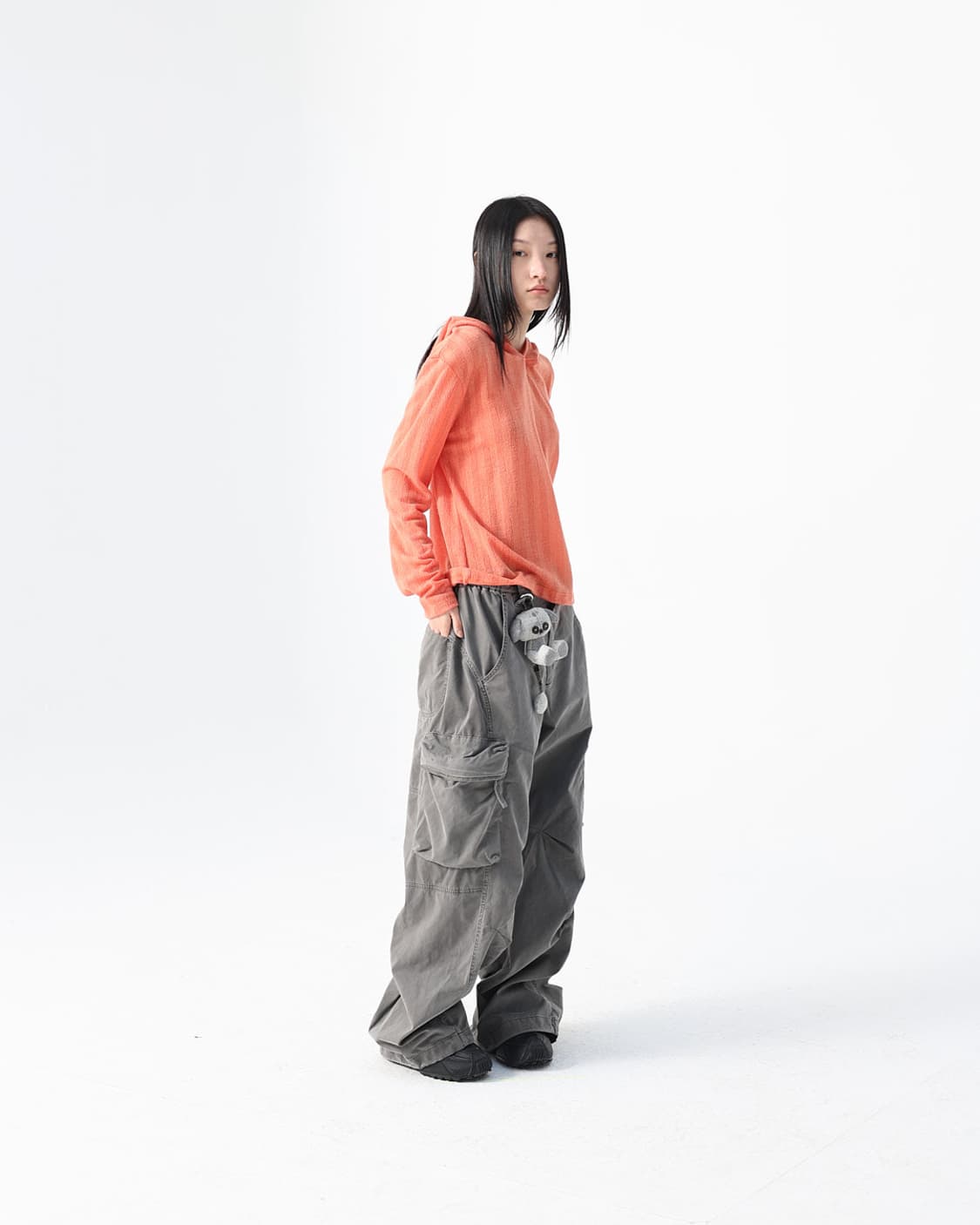 999휴머니티 어드벤처 다이드 카고 팬츠 그레이 브라운 2사이즈 상품이미지5