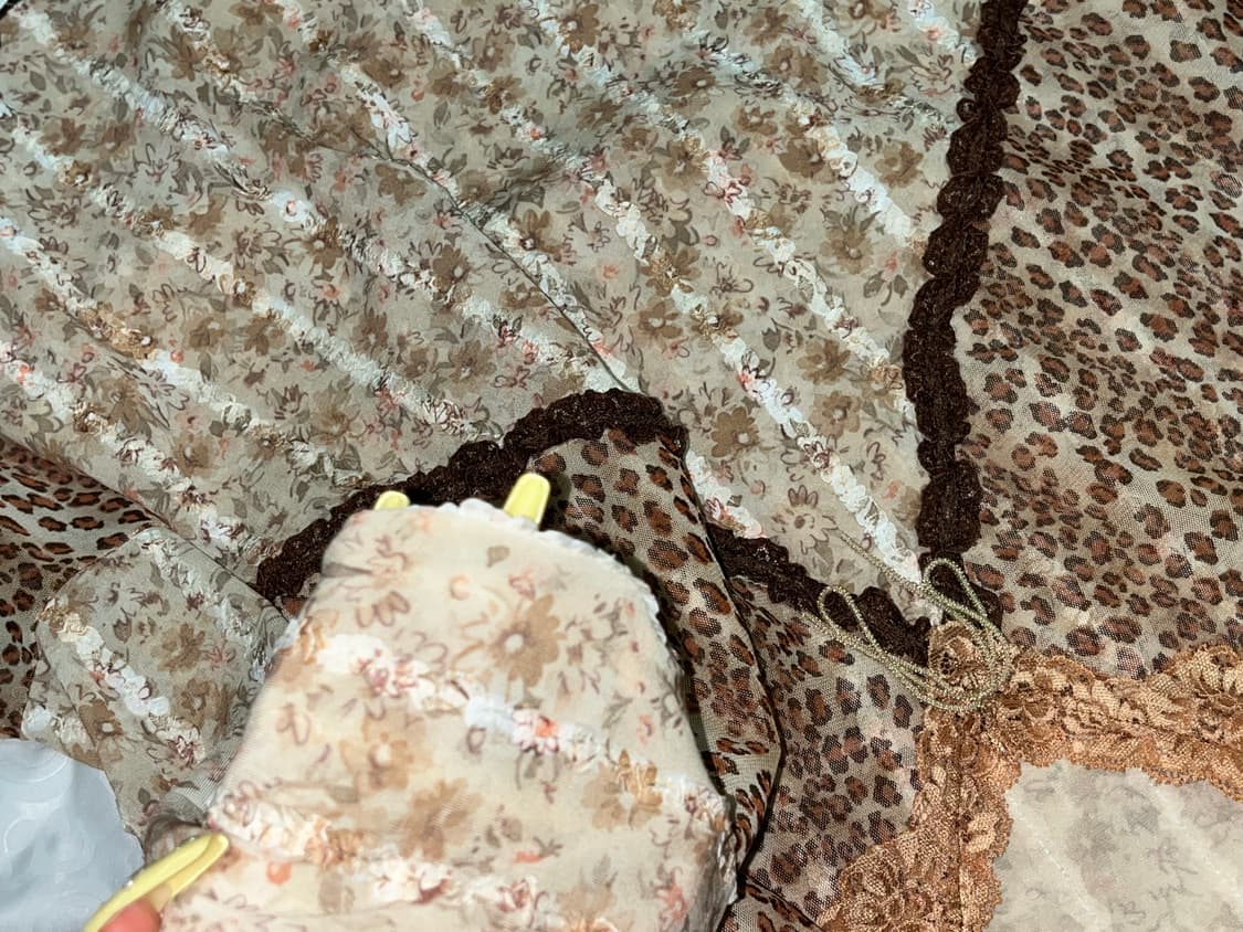 호피 레이스 디테일 블라우스 오네갸루히메갸루하라주쿠페어리호피지브라 상품이미지5