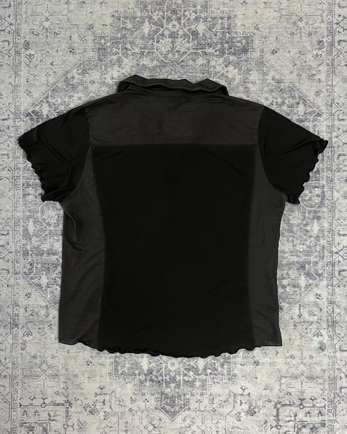 Grunge Vintage Button-Up Pocket T-shirts 상품이미지7