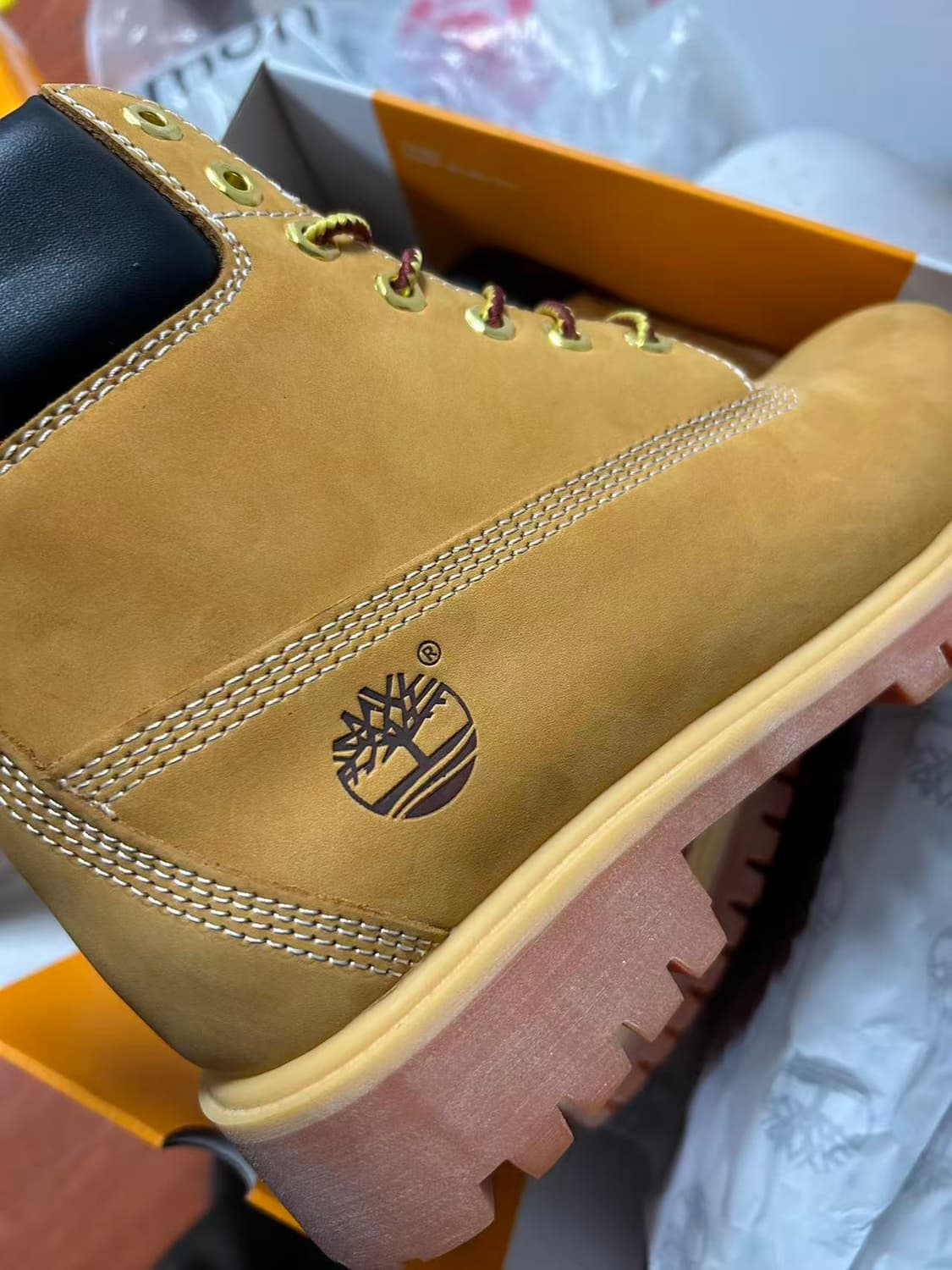 팀버랜드 프리미엄 6인치 워터프루프 부츠 위트 누벅 280mm 상품이미지2