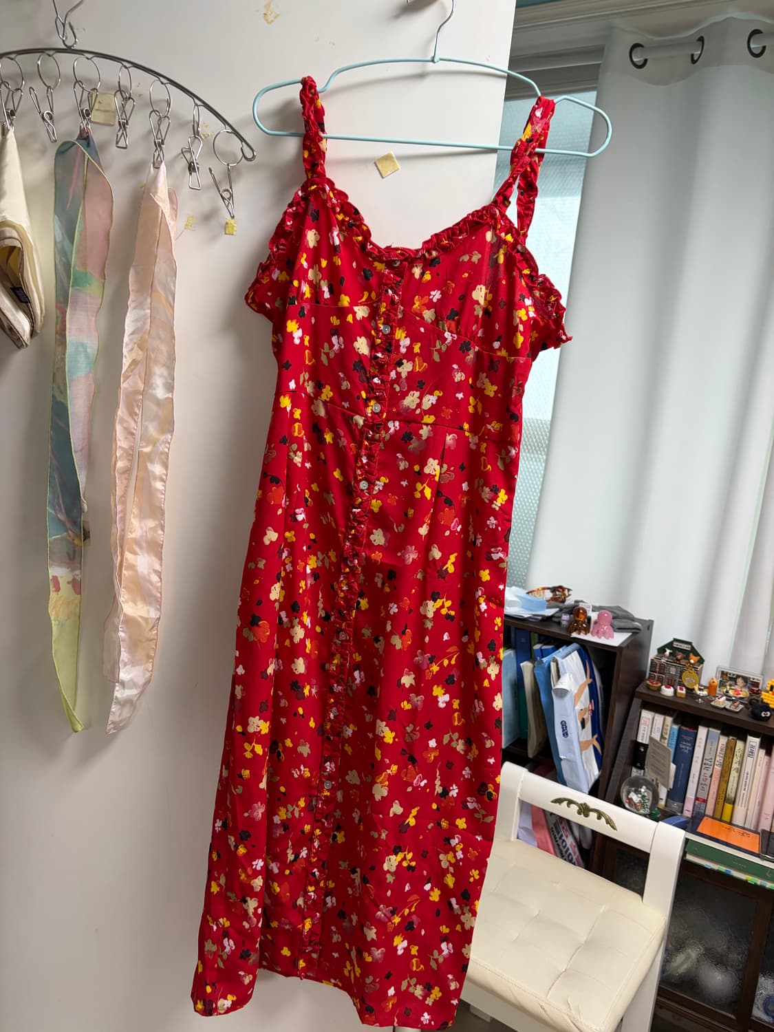 레드 미니 원피스 상품이미지1