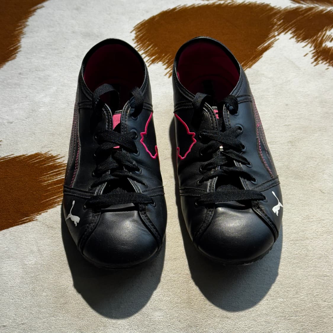 푸마 스피드캣 레더 블랙 핑크 (245) 플랫슈즈 상품이미지3