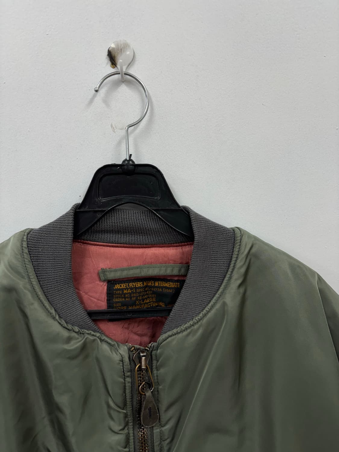 오리지날U.S.A 제조 MA-1 항공점퍼 HOPE 상품이미지3